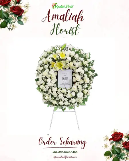 Krans Bunga Duka Kelam Permai