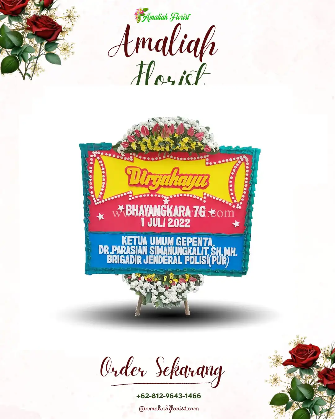 Papan Bunga HUT Ulang Tahun Kelam Permai